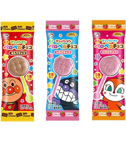 Amazon | 不二家 4本 アンパンマン ペロペロメルヘンチョコ PSJBOX